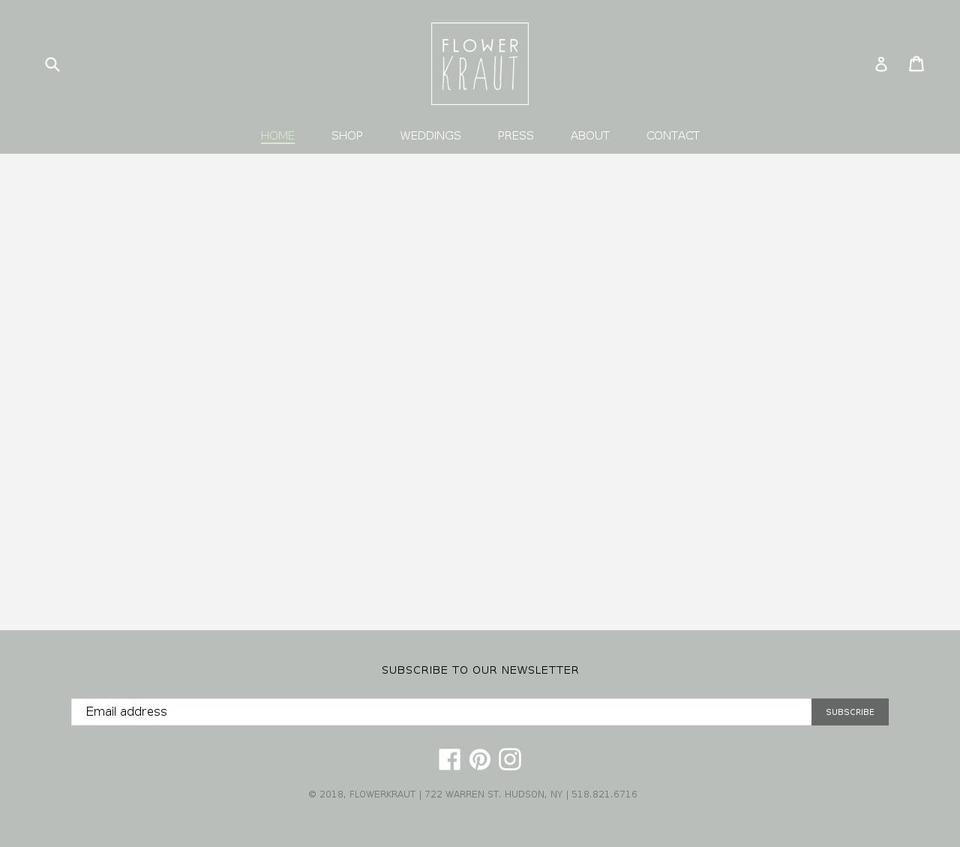 flowerkrauthudson.com shopify website screenshot