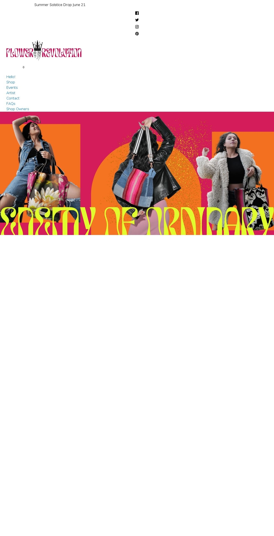 flowerrevolution.com shopify website screenshot