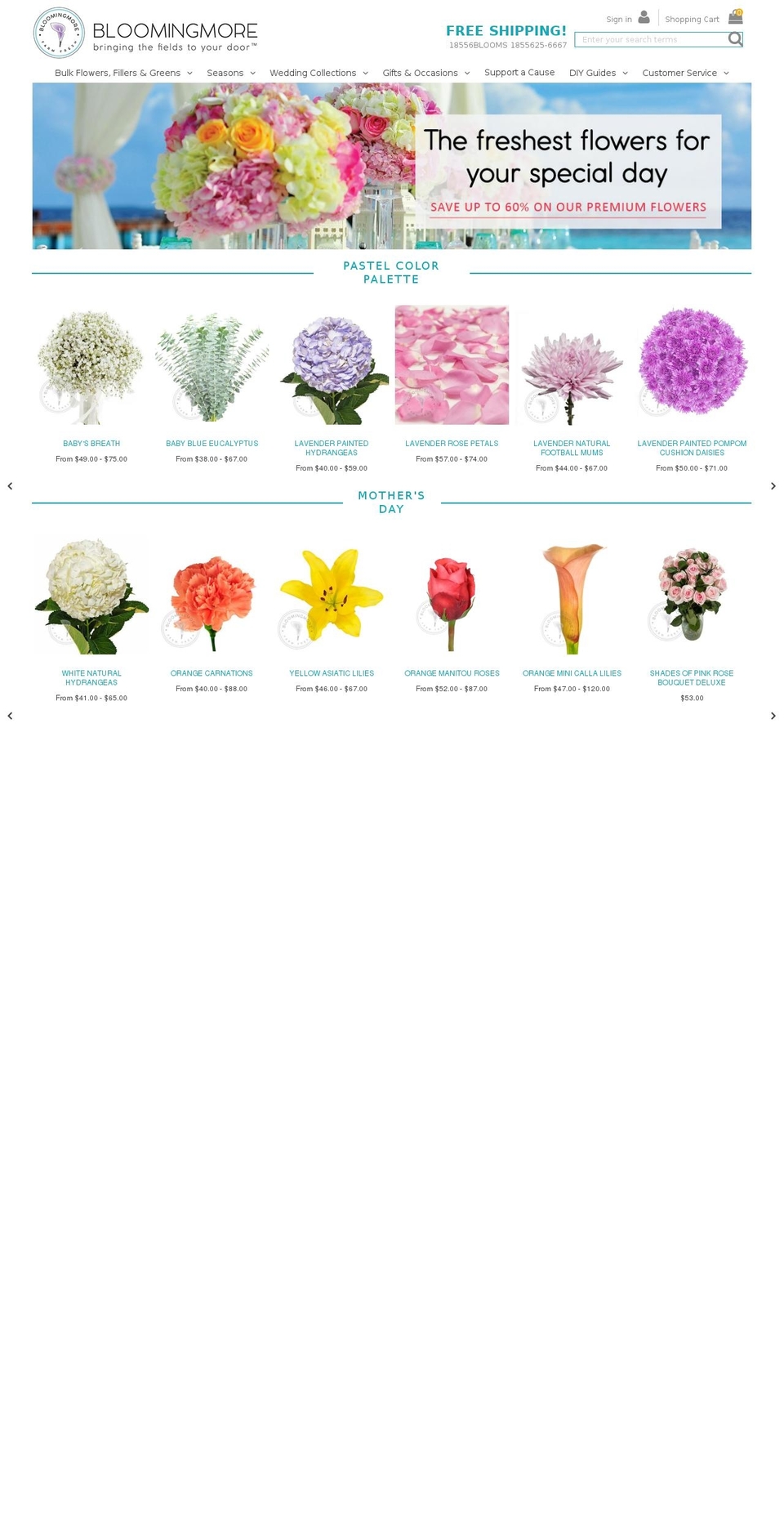 Bloomingmore Shopify theme site example flowerrx.com