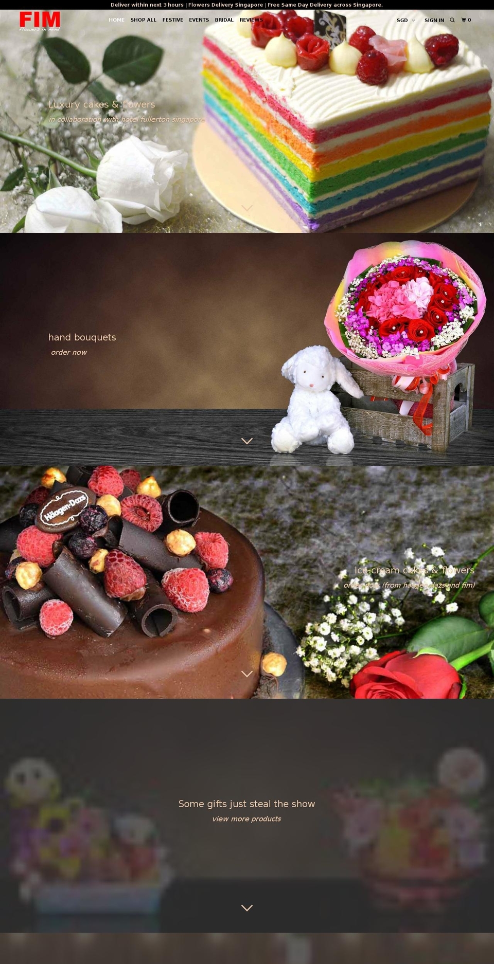 flowers-in-mind.myshopify.com — Shopify storefront screenshot