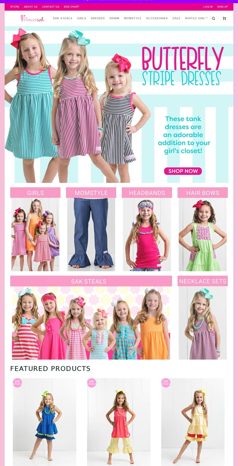 flowersak.com shopify website screenshot