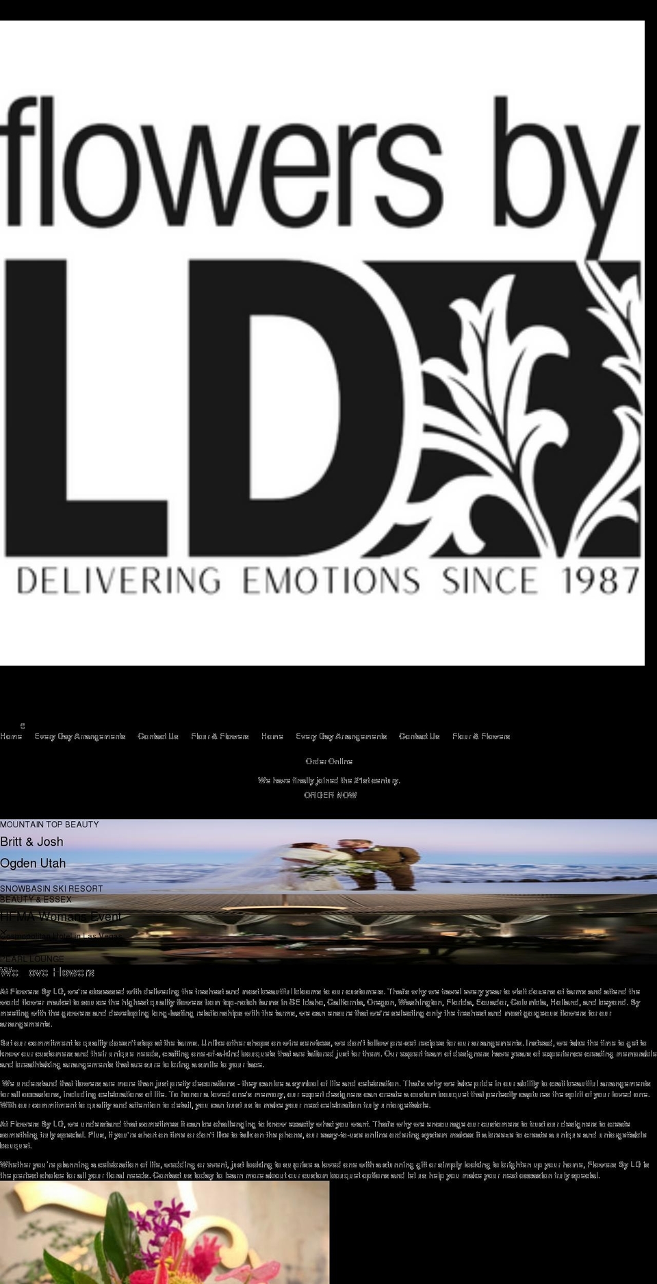 flowersbyld.florist shopify website screenshot