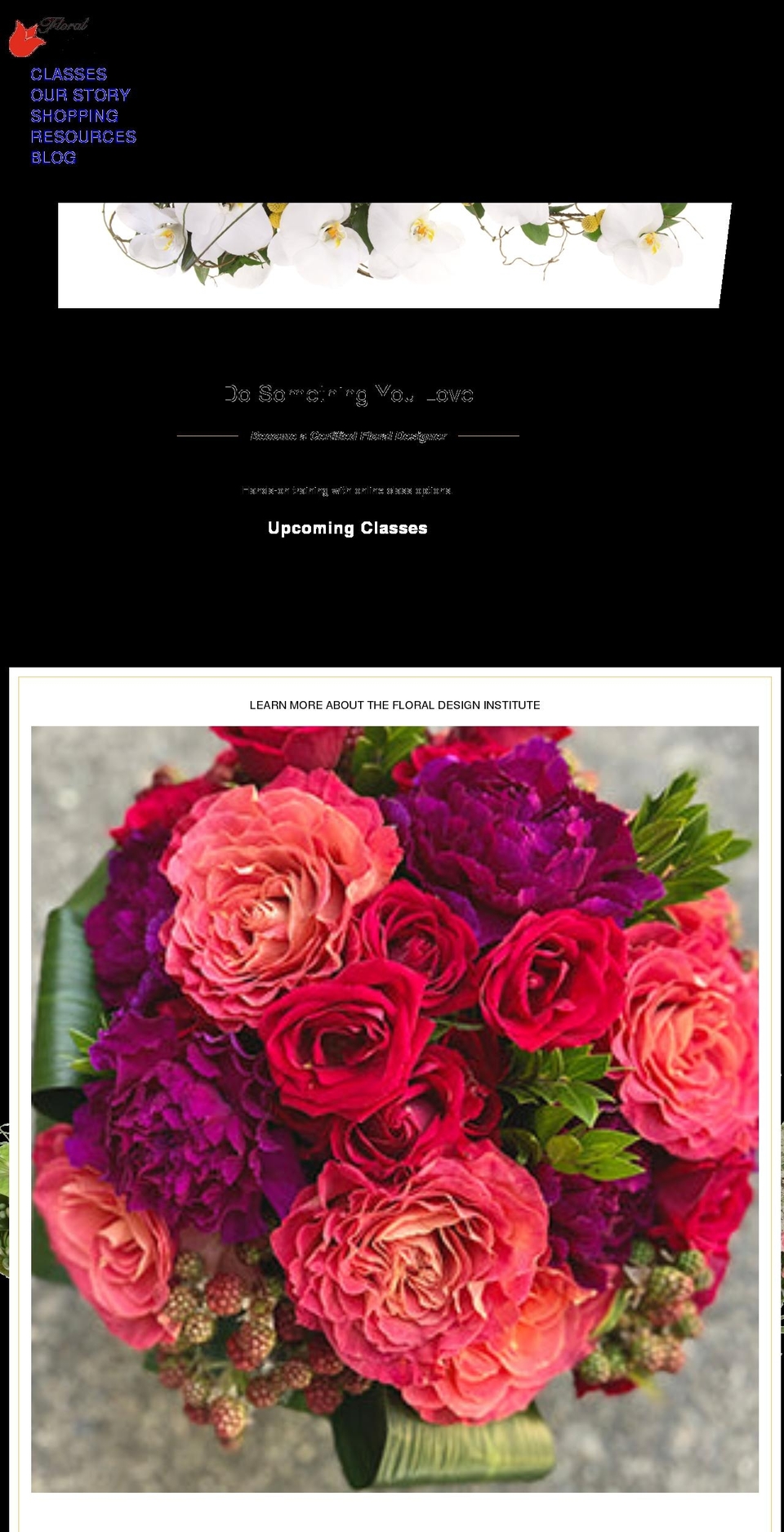 flowerschool.tv shopify website screenshot