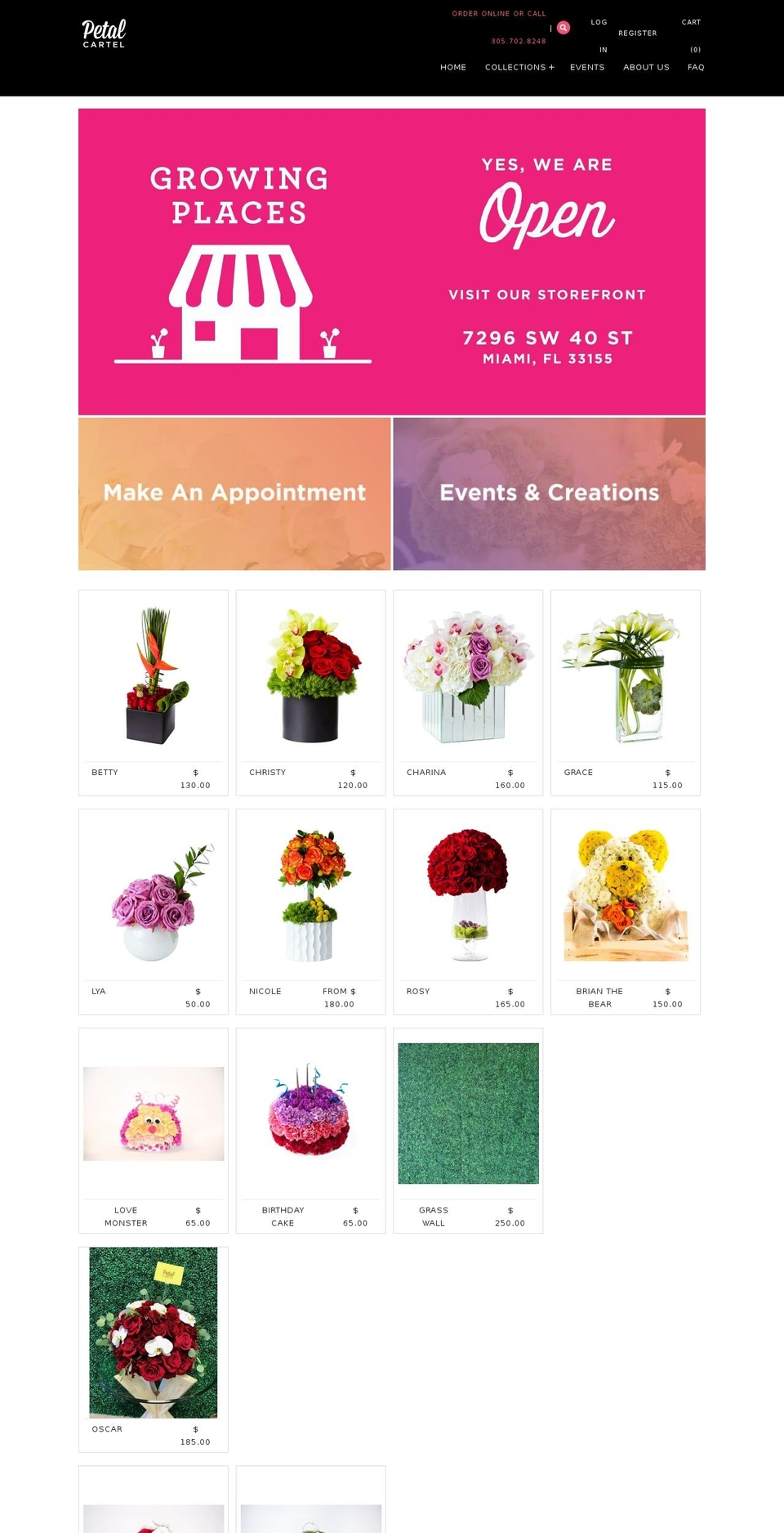 Copy of Petal Cartel Shopify theme site example flowersofcourse.com