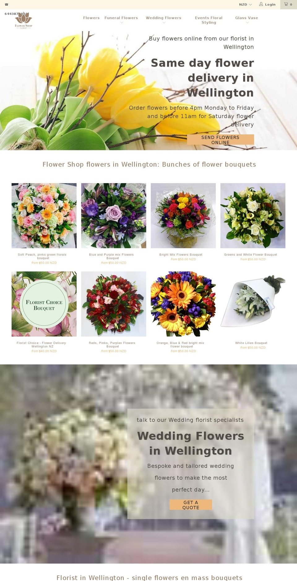 Turbo 6 (by Pasilobus 05-02-2018) Shopify theme site example flowerworkshop.co.nz