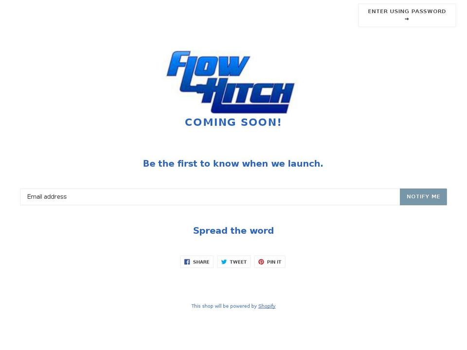 flowhitch.com — Shopify storefront screenshot