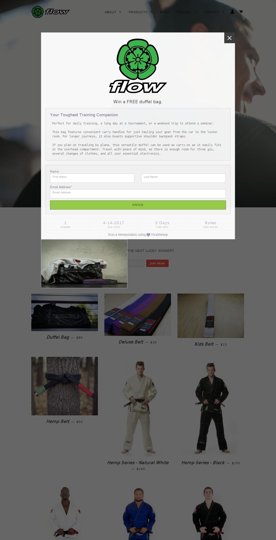 flowkimonosusa.com shopify website screenshot
