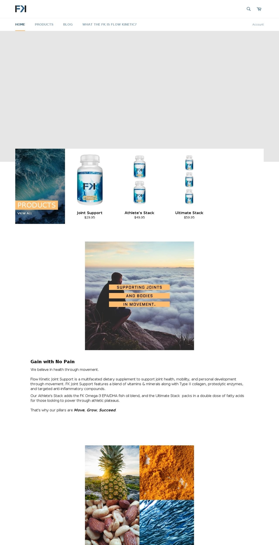 flowkinetic.com shopify website screenshot