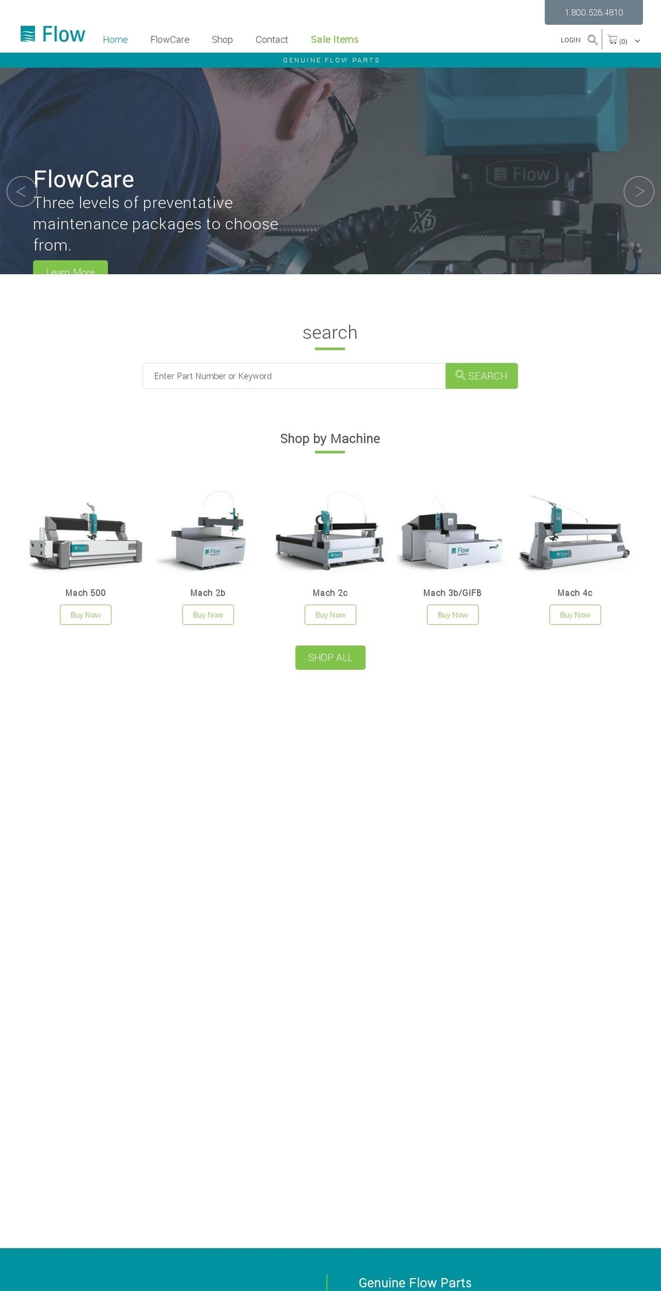 Satel 4.1 Shopify theme site example flowparts.com