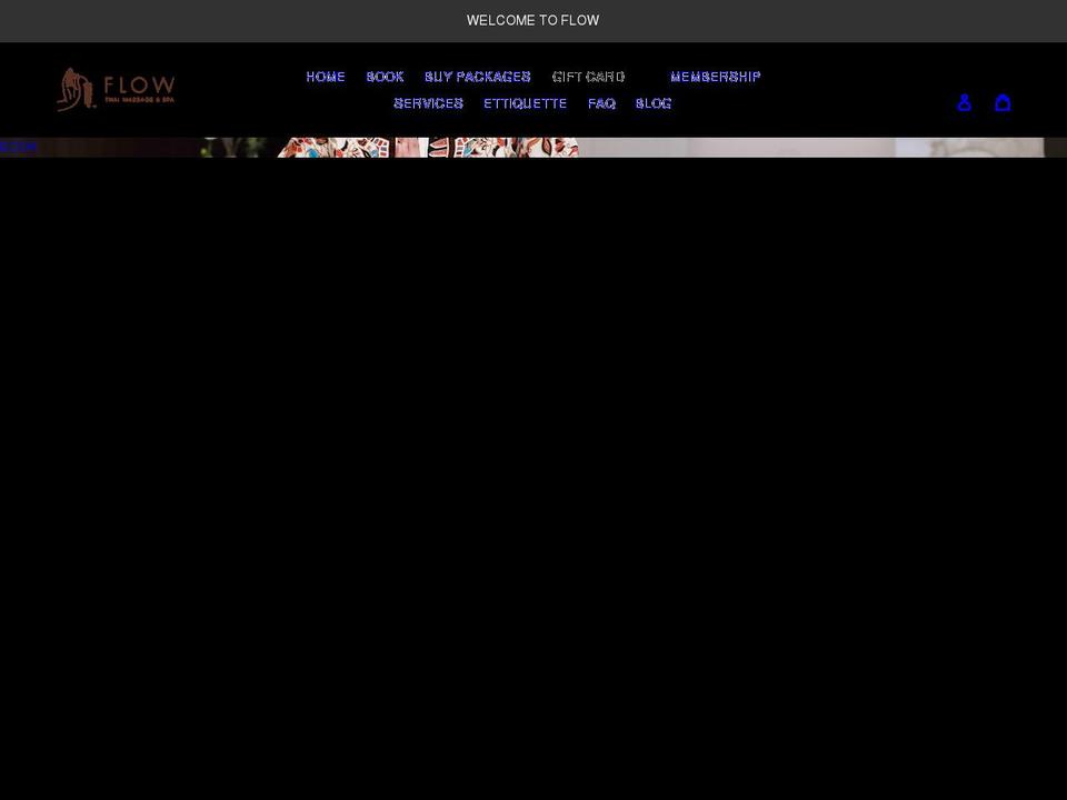 flowthaispa.com shopify website screenshot
