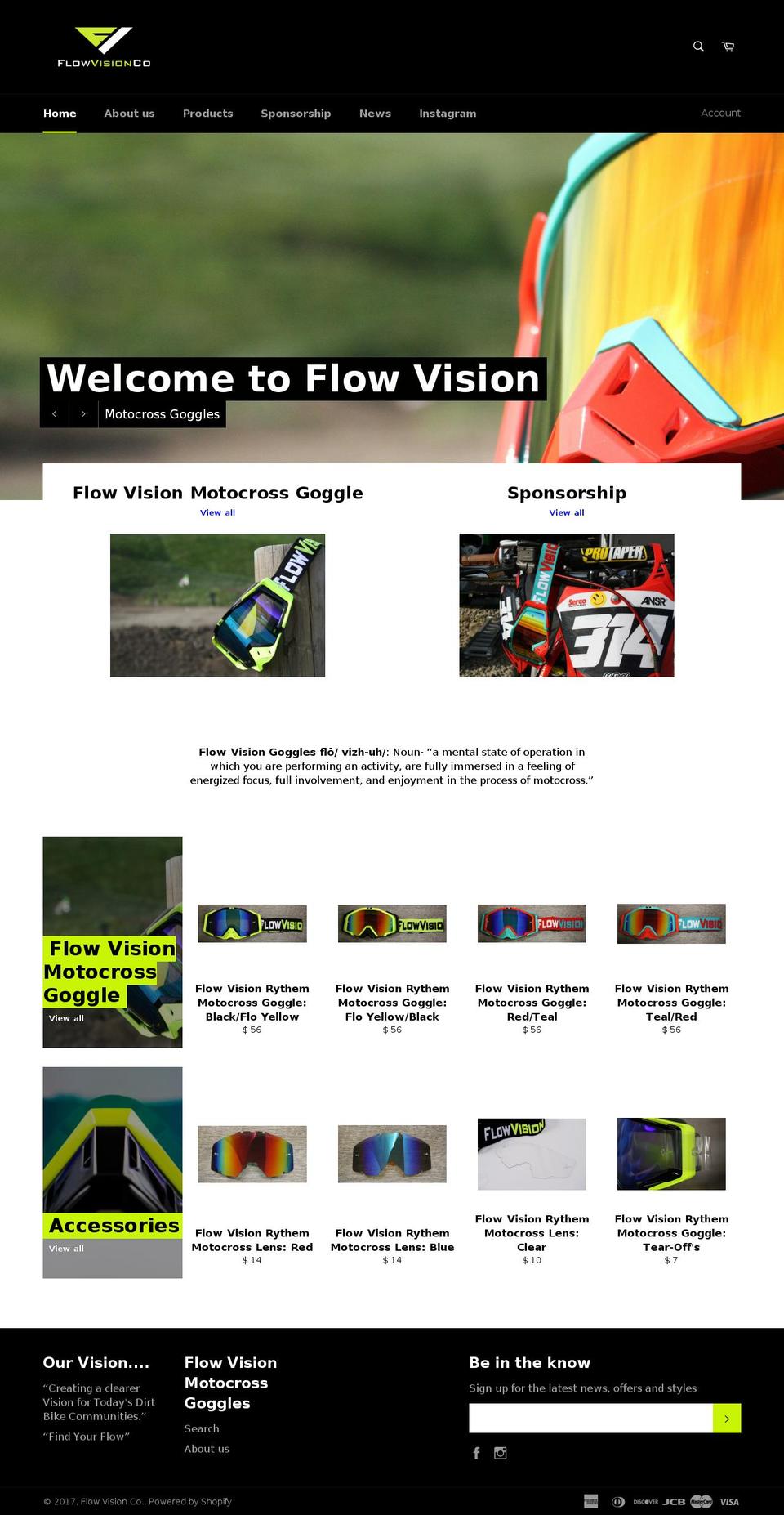 flowvisionco.com shopify website screenshot