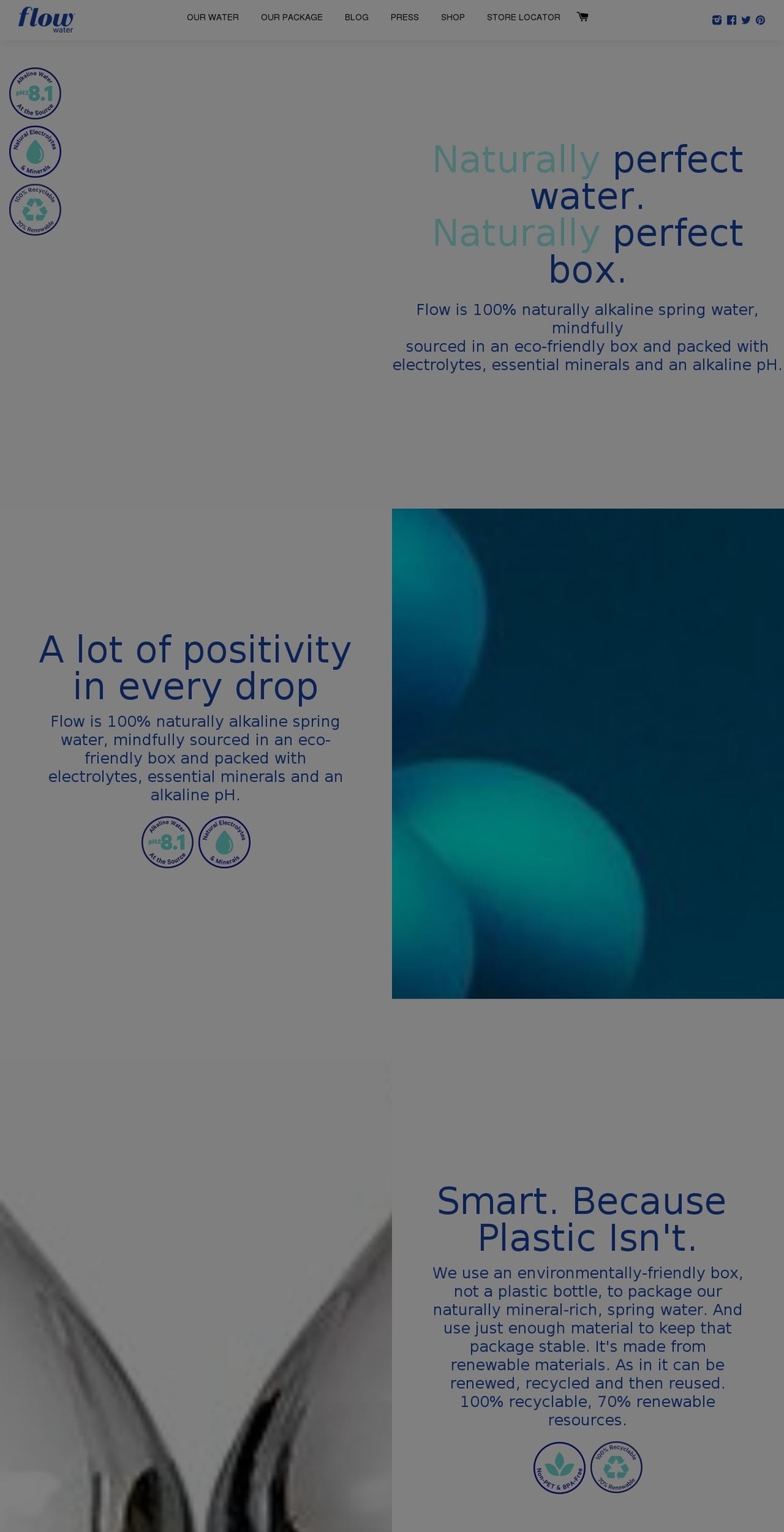 flowwater.com shopify website screenshot