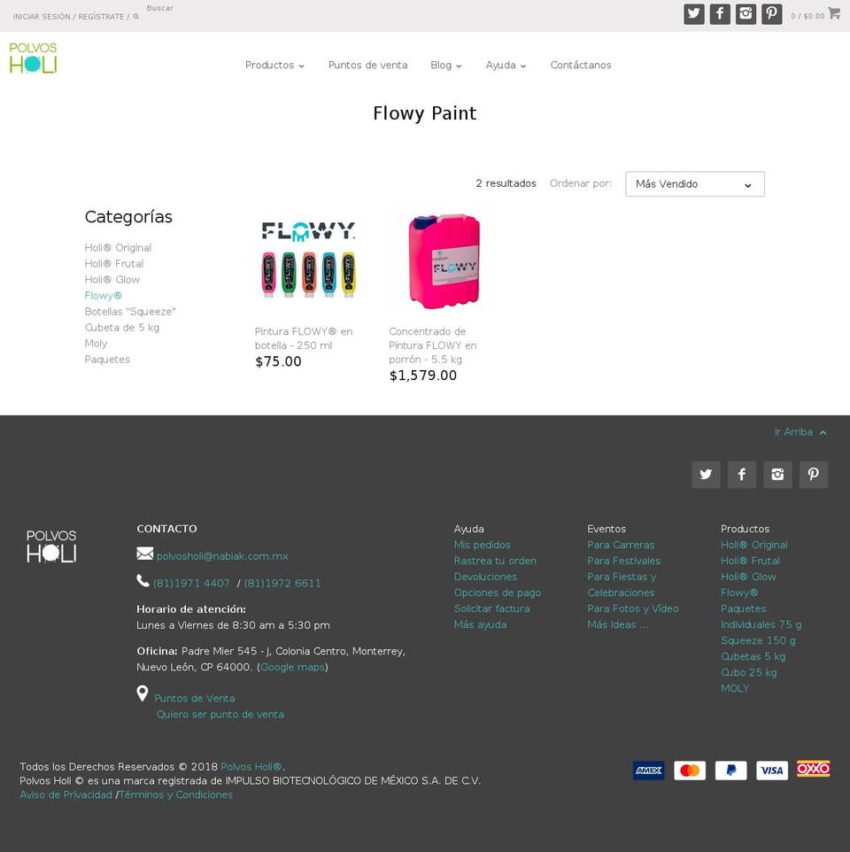 flowypaint.com — Shopify storefront screenshot