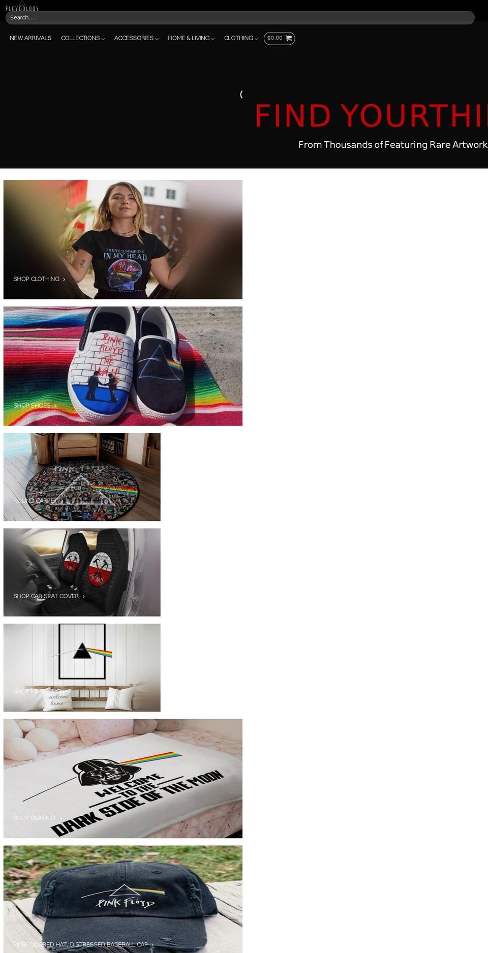 floydology.com — Shopify storefront screenshot