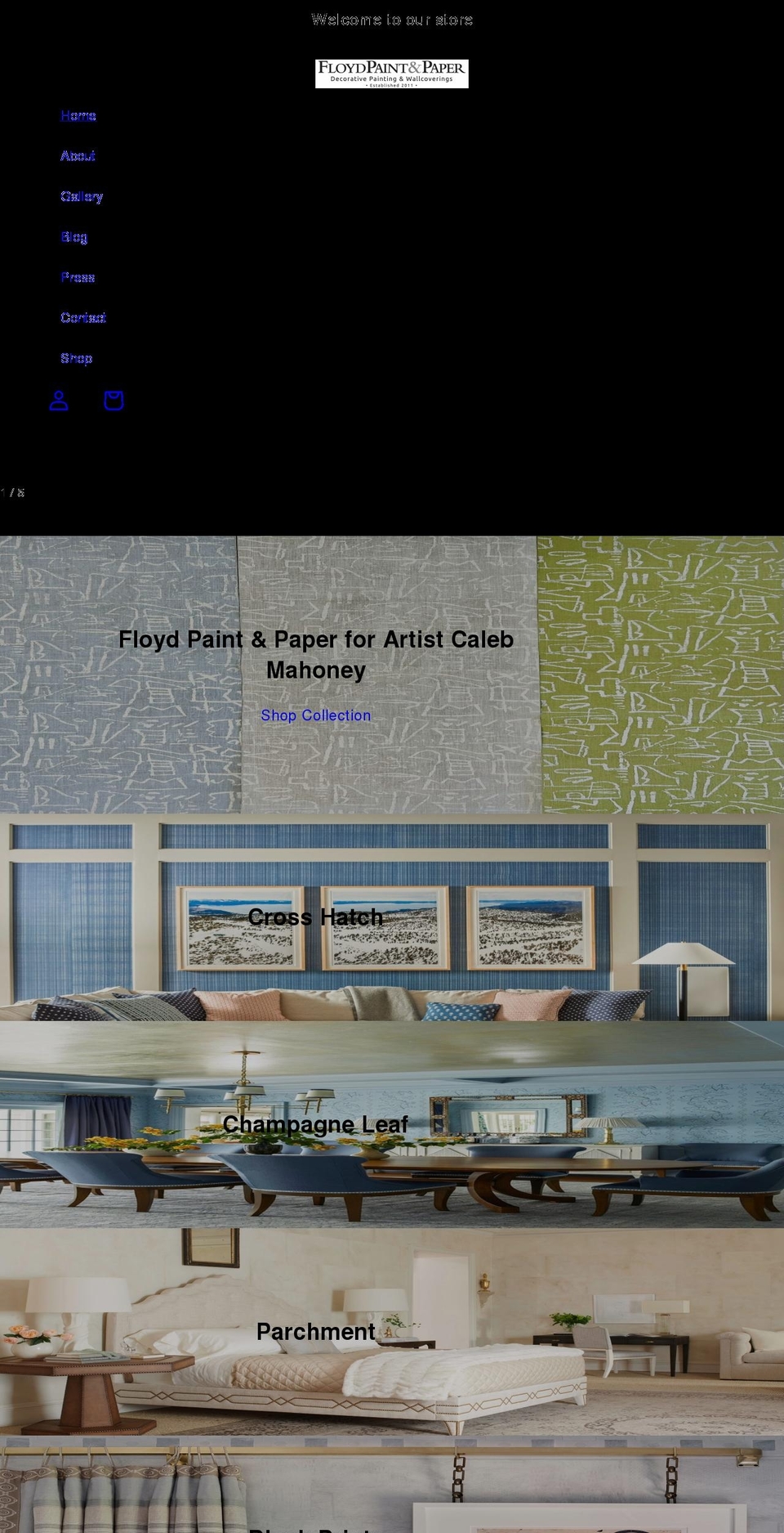 floydpaintandpaper.com shopify website screenshot