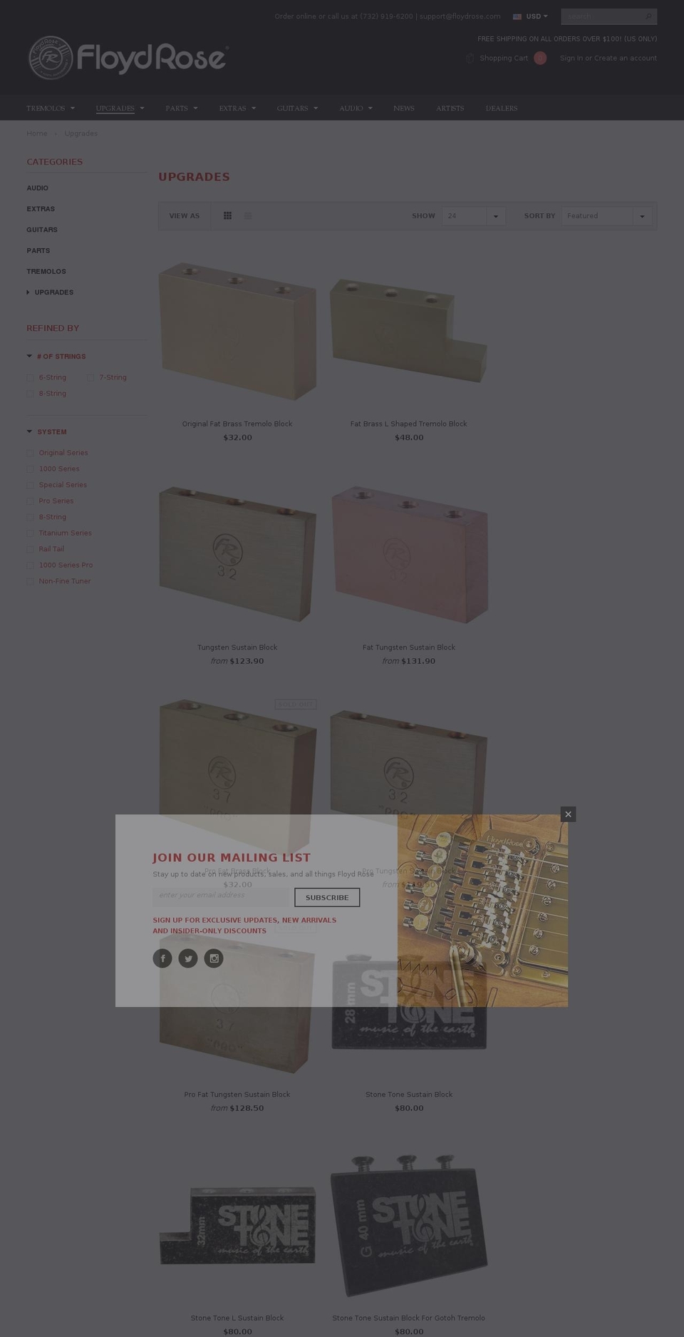 floydupgrade.com — Shopify storefront screenshot
