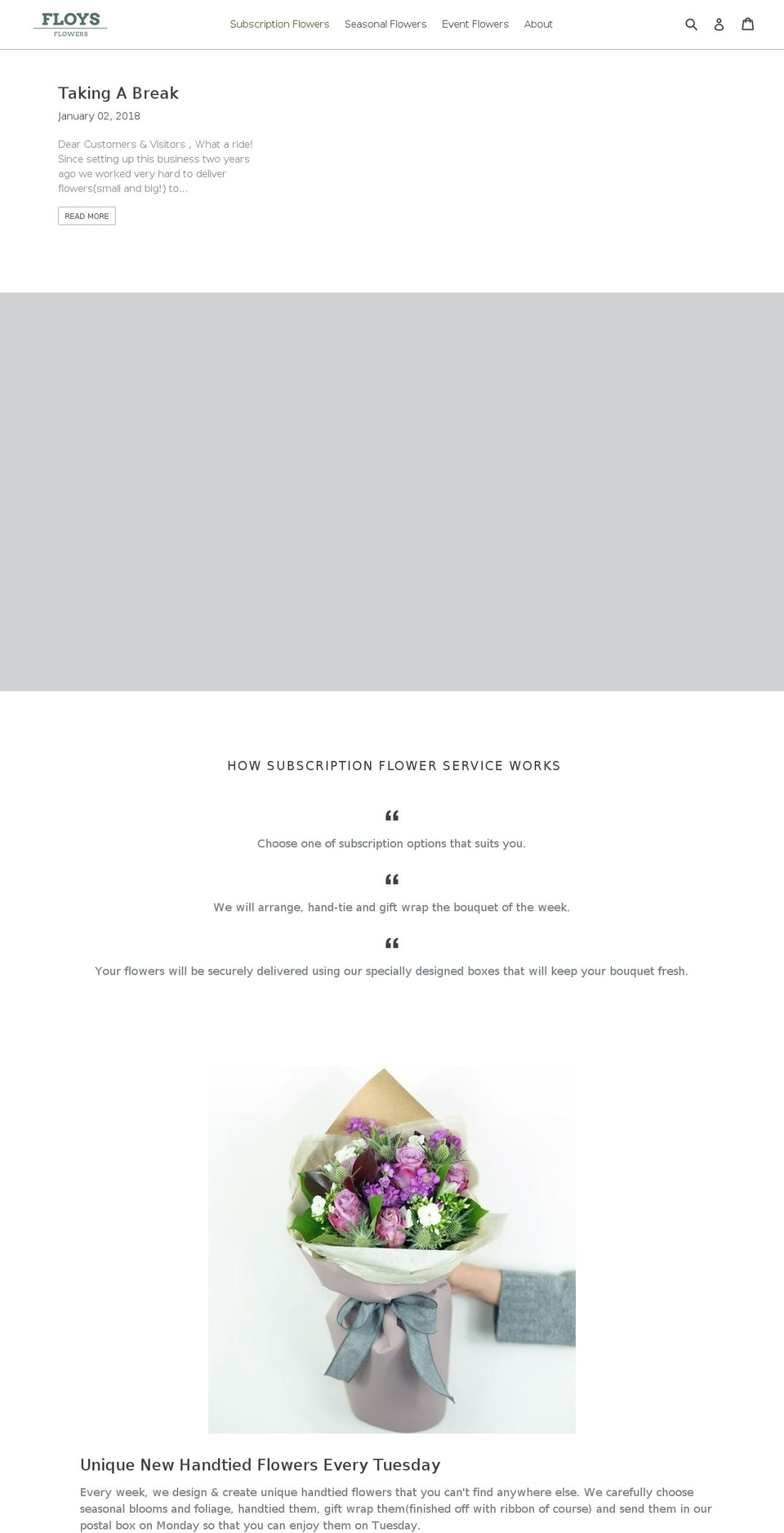 floysflowers.com — Shopify storefront screenshot