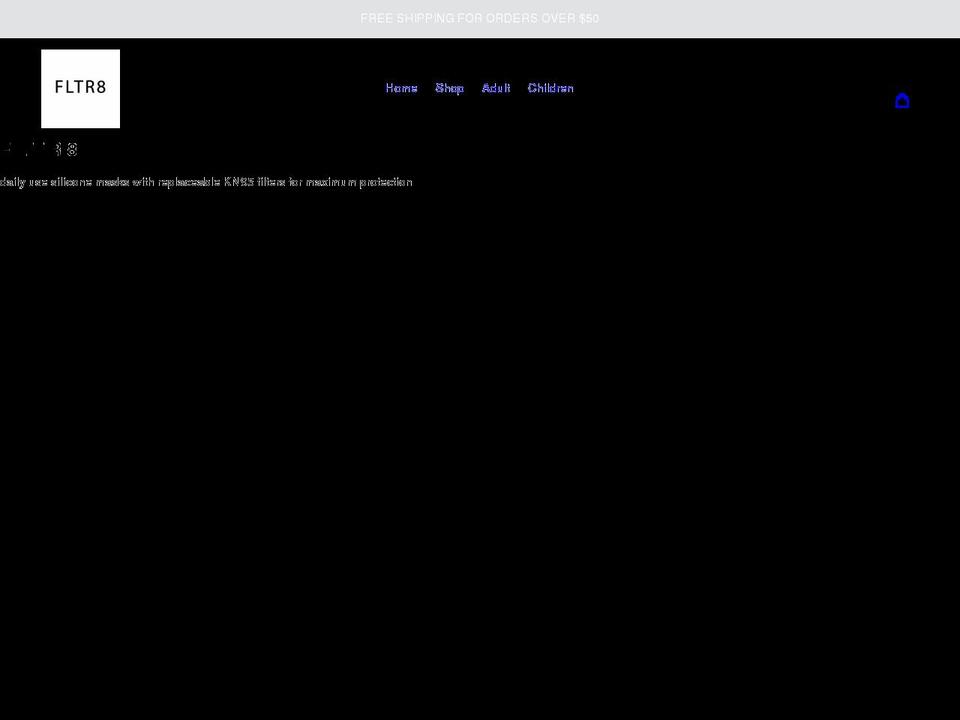 fltrmask.com shopify website screenshot