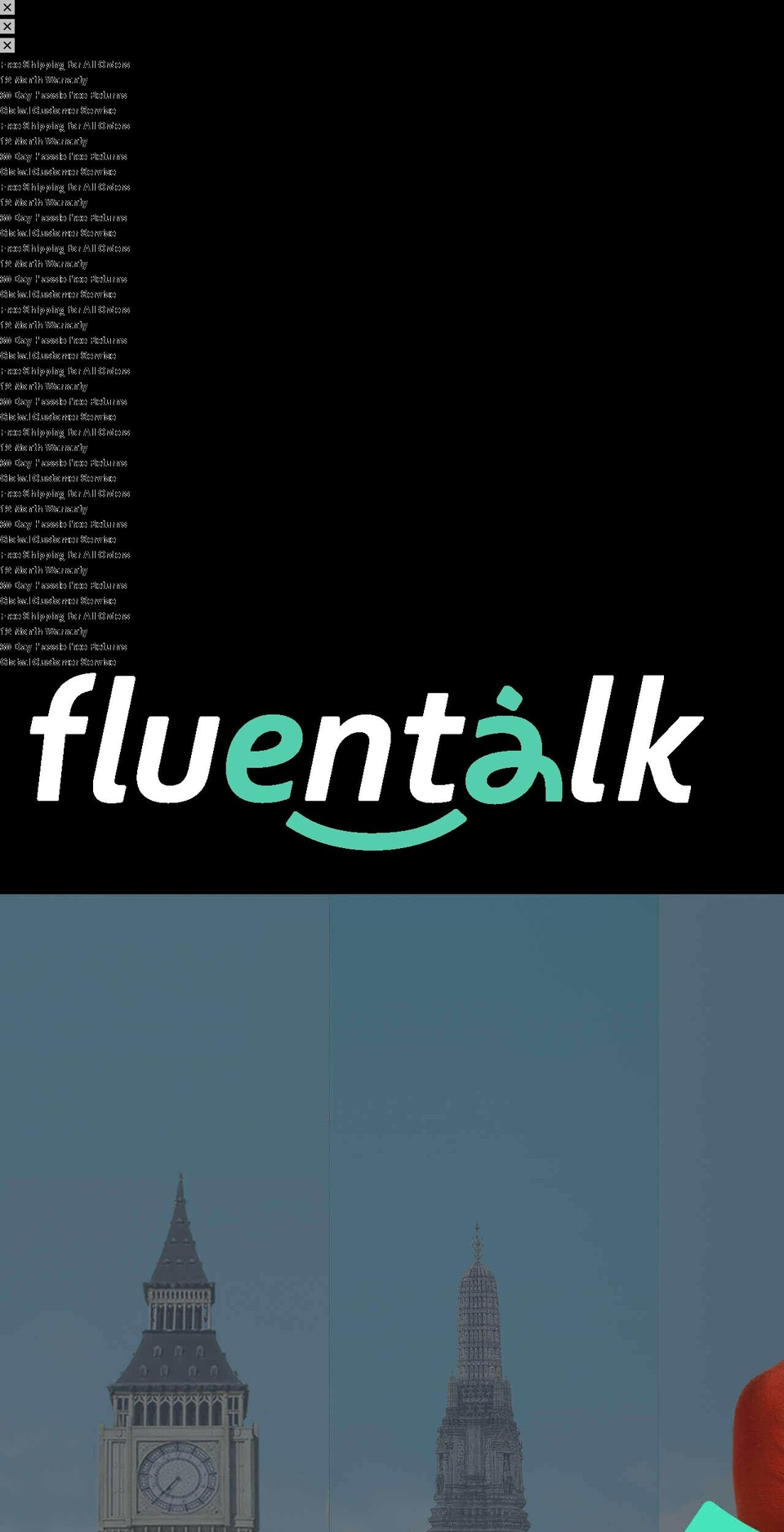 theme-import Shopify theme site example fluentalk.com