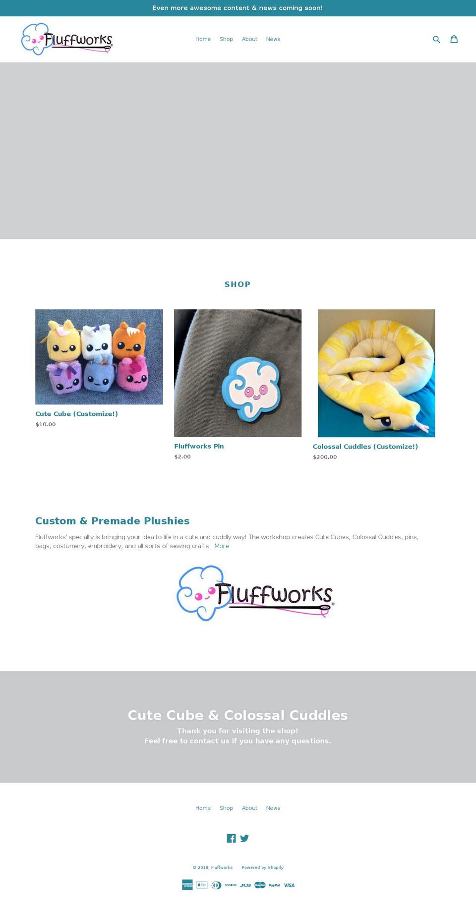 fluff.works shopify website screenshot