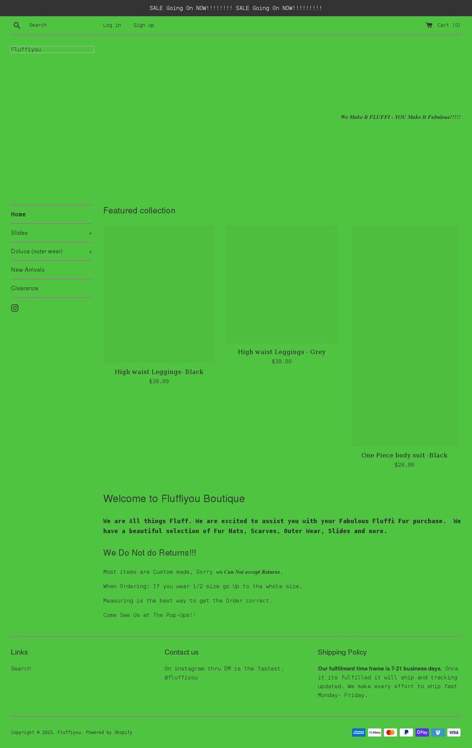 fluffiyou.com shopify website screenshot