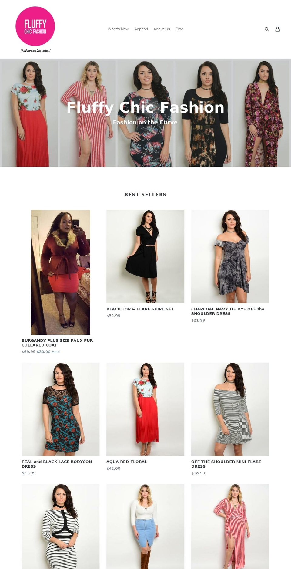 fluffychic.com — Shopify storefront screenshot