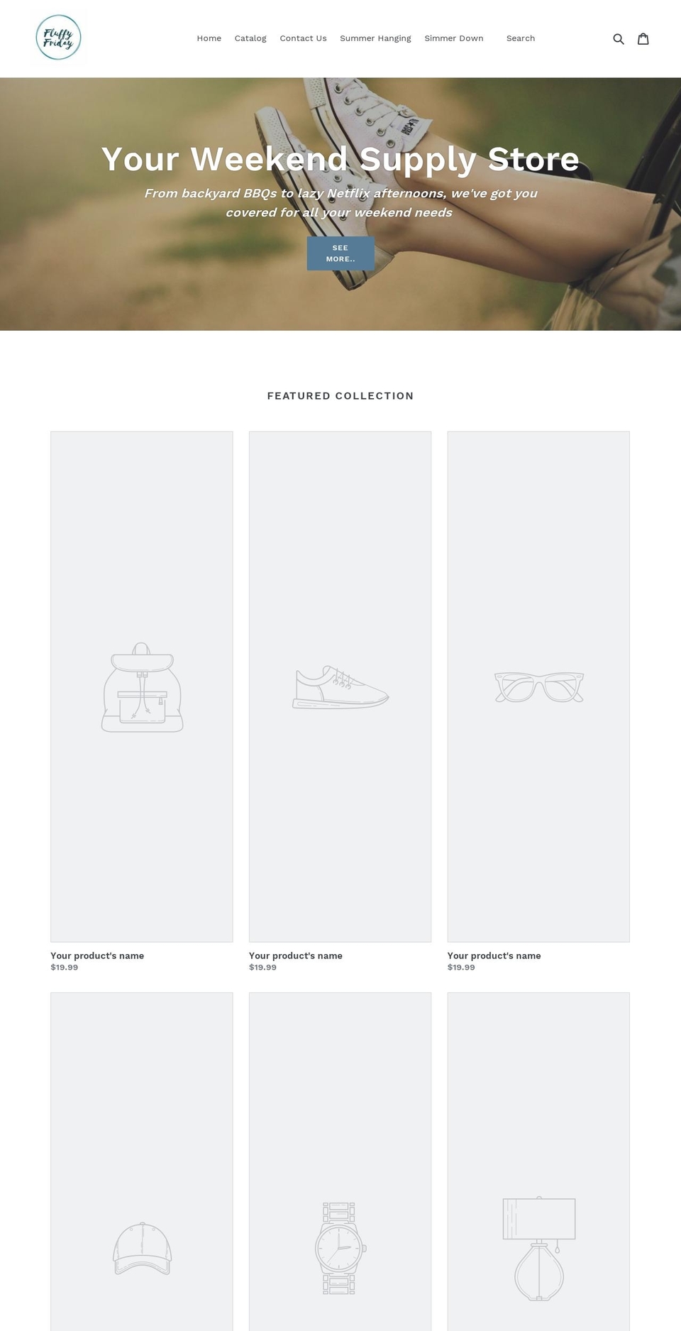 fluffyfriday.com — Shopify storefront screenshot