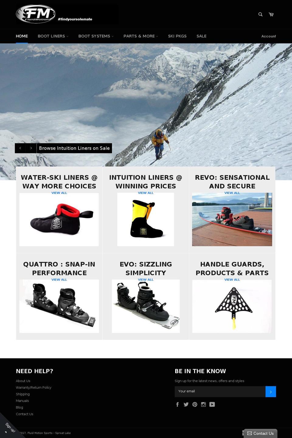 fluidmotionsports.com shopify website screenshot