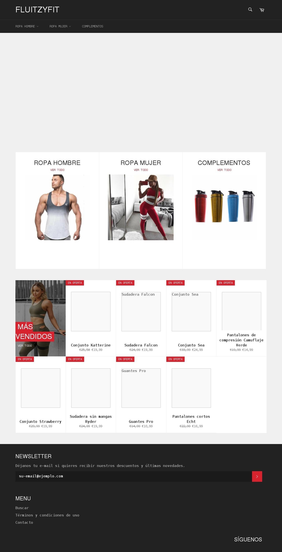 fluitzyfit.com shopify website screenshot