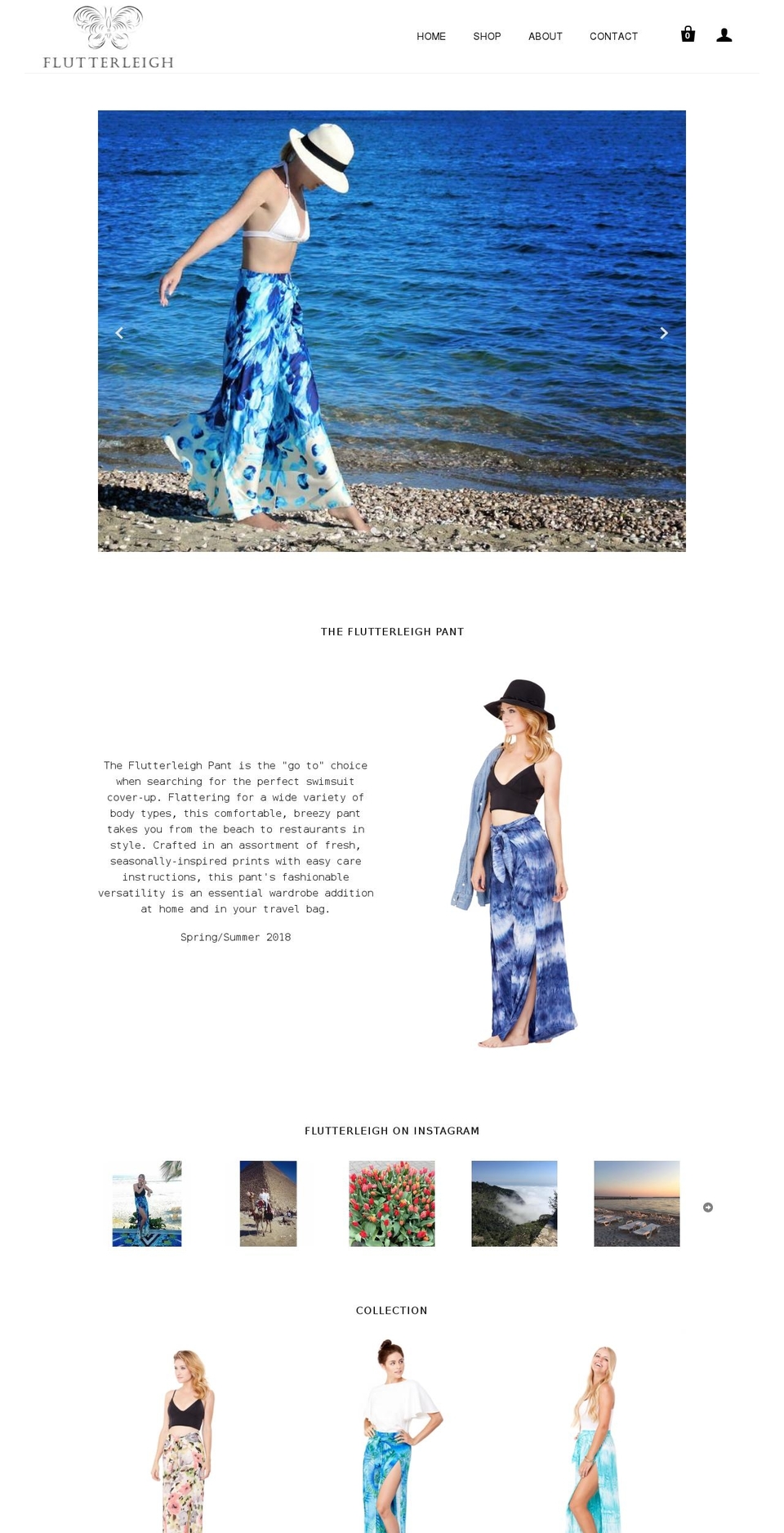 flutterleigh.com — Shopify storefront screenshot
