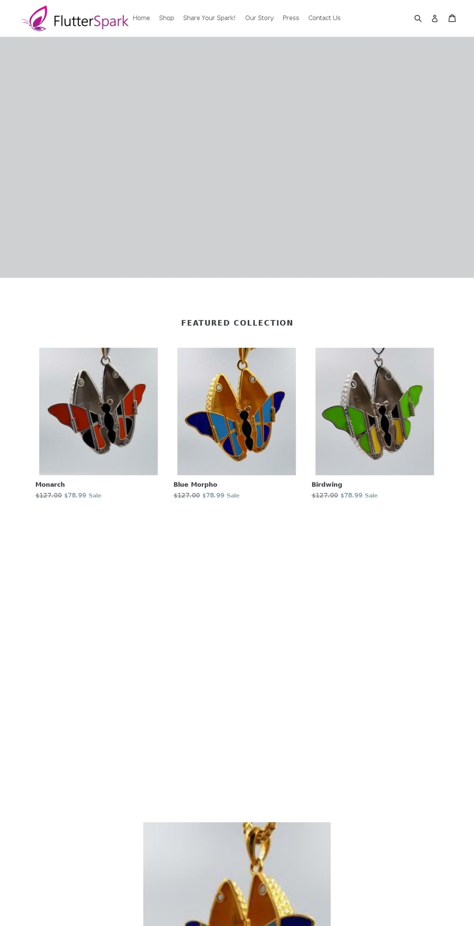 flutterspark.com — Shopify storefront screenshot