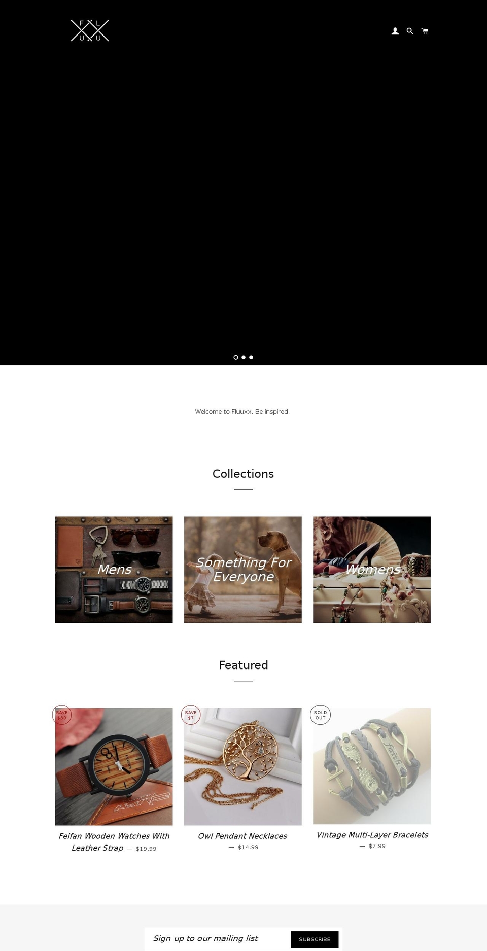 fluuxx.com — Shopify storefront screenshot