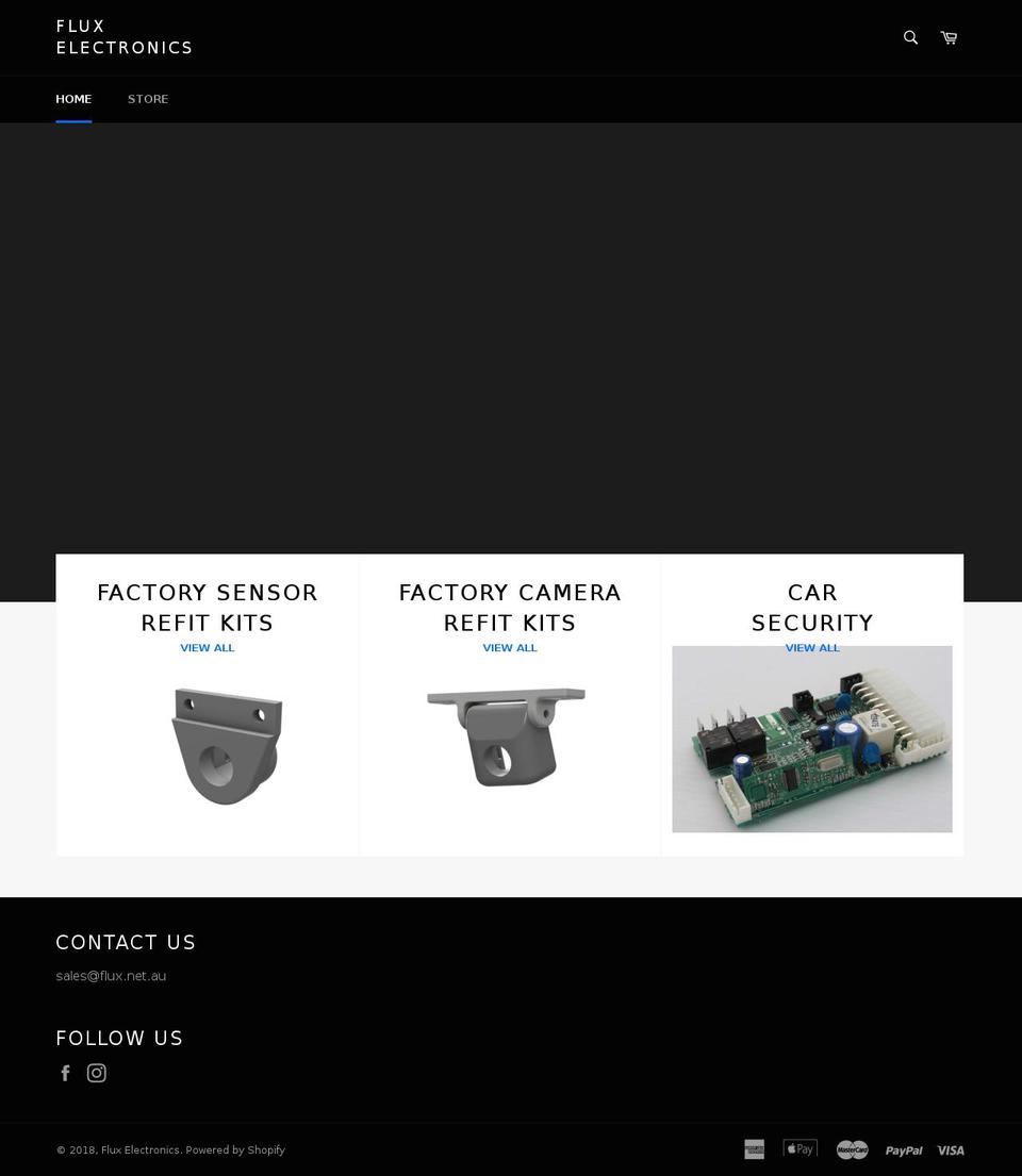 flux.net.au shopify website screenshot