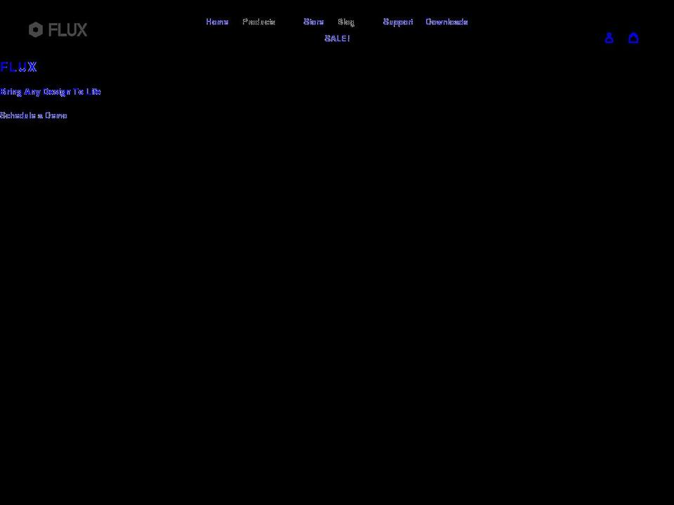 flux3dp.com.au shopify website screenshot