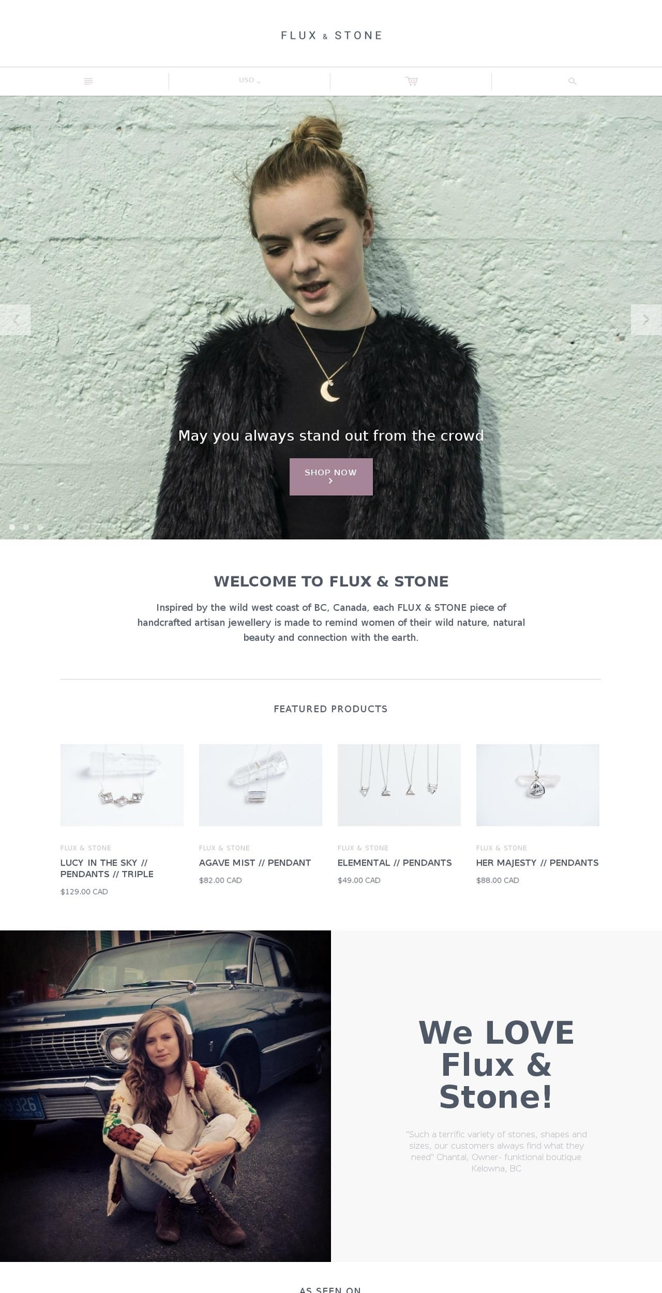 Superstore-v Shopify theme site example fluxandstone.com