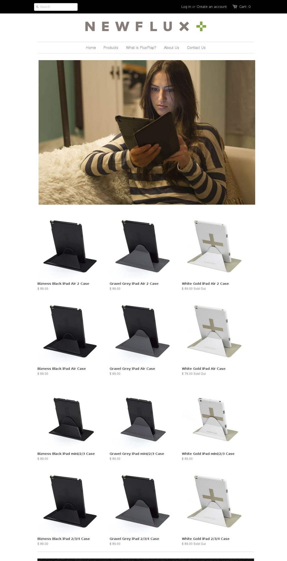 fluxflap.com shopify website screenshot