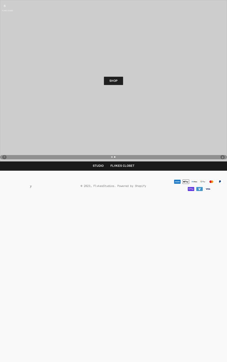 flvkesstudios.com shopify website screenshot