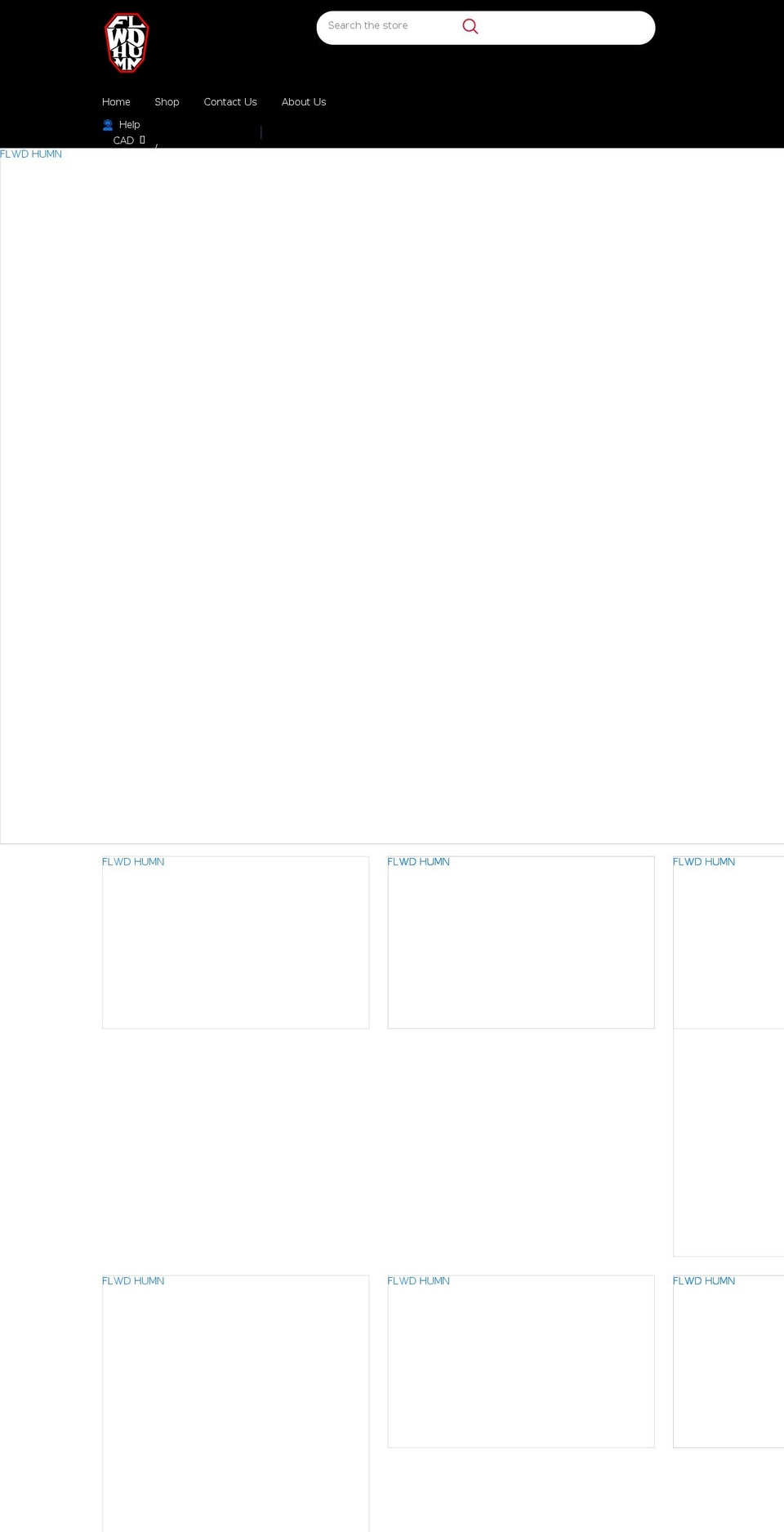 flwdhumn.com shopify website screenshot