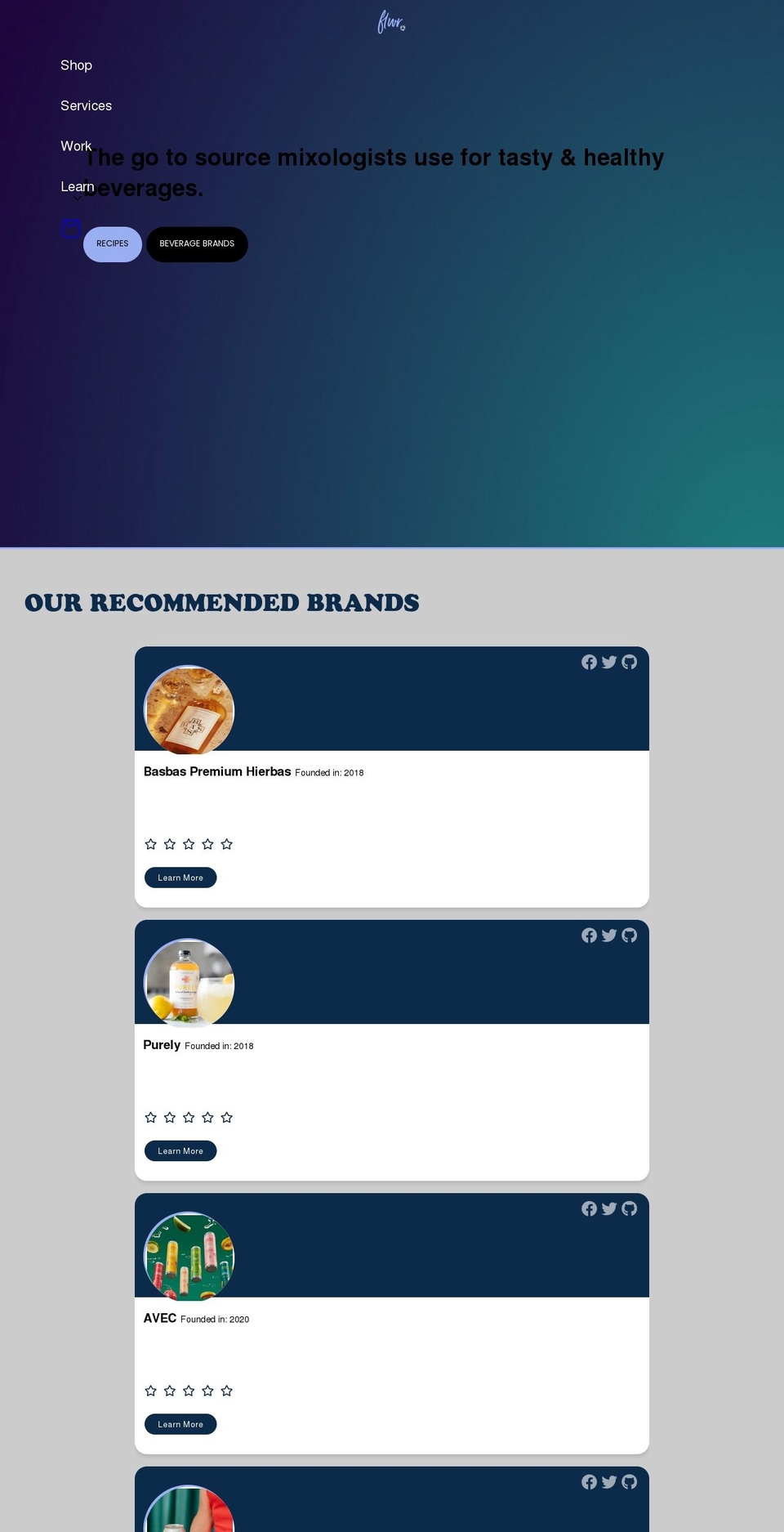 flwrmarket.com shopify website screenshot