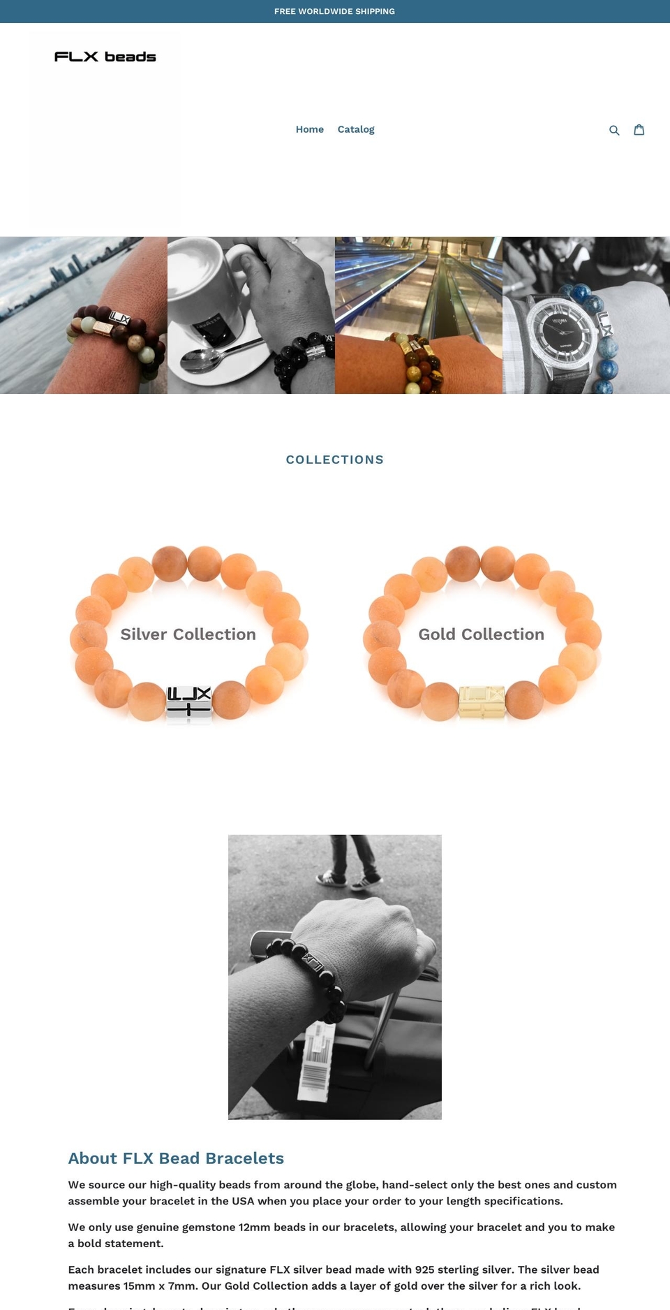 flxbeads.com — Shopify storefront screenshot