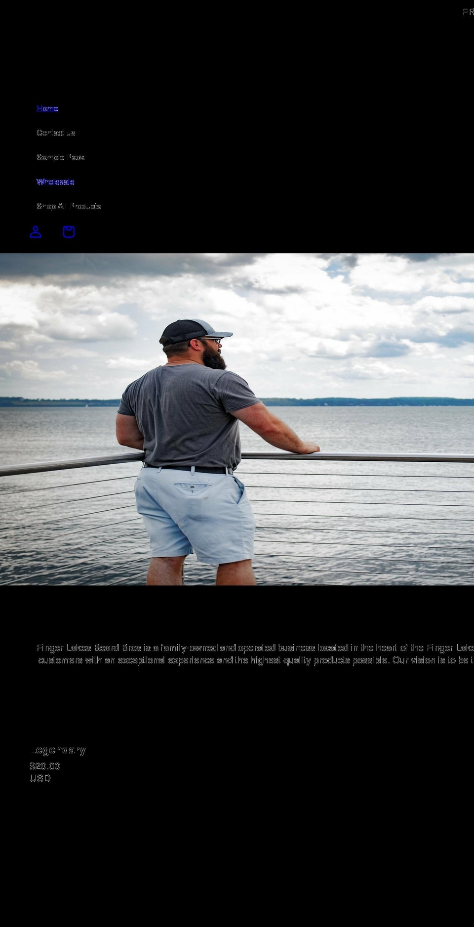 flxbeardbros.com shopify website screenshot
