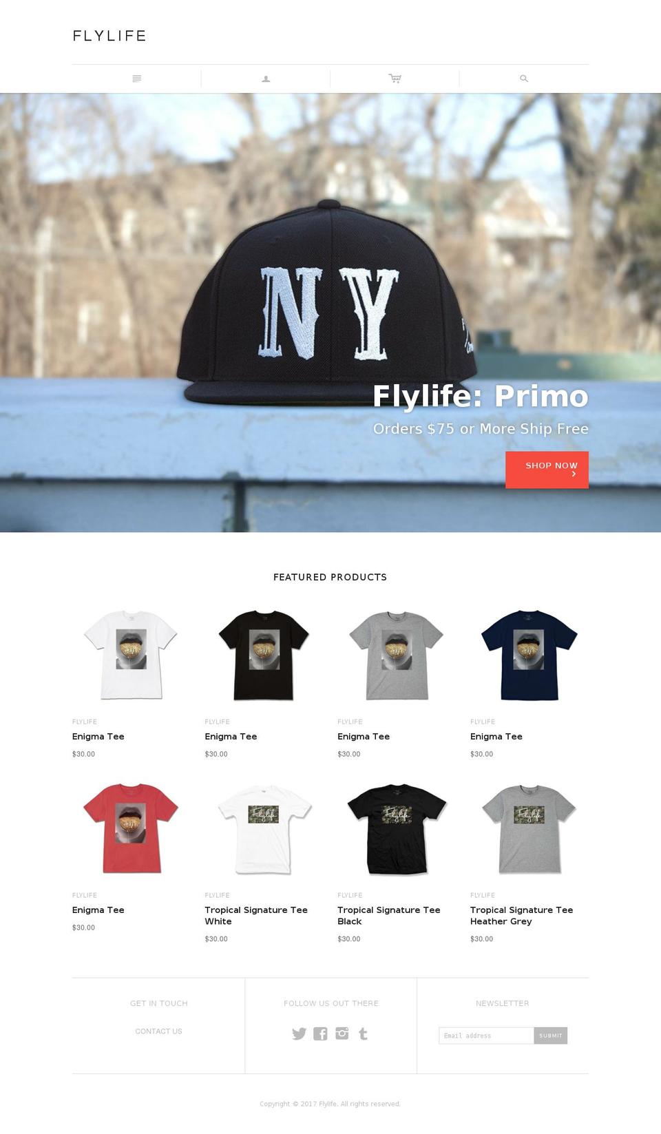 Custom Atlantic Theme Shopify theme site example fly-crew.com