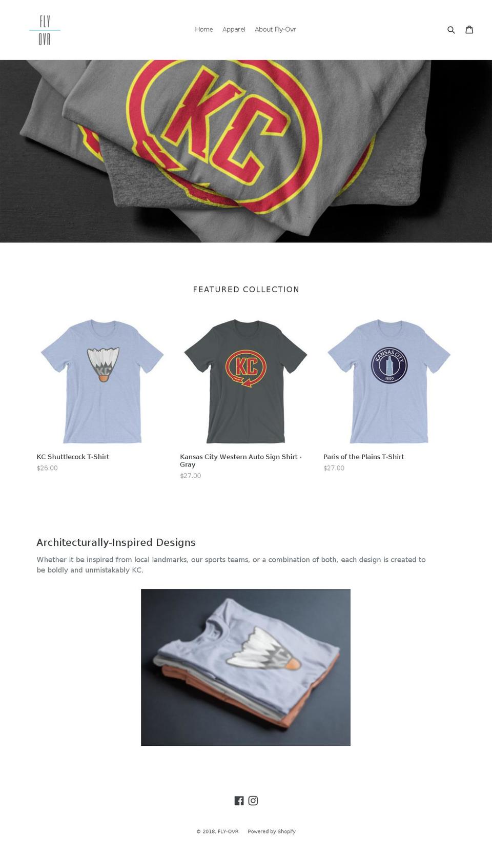 fly-ovr.com — Shopify storefront screenshot