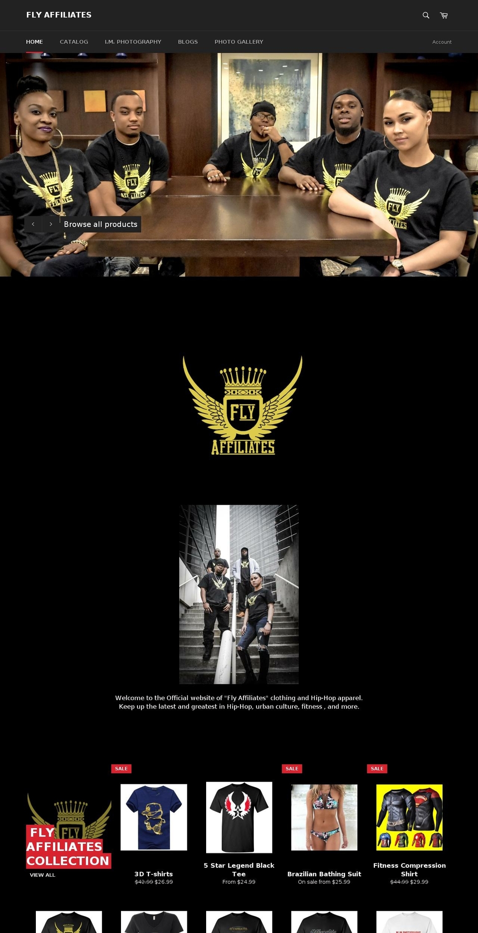 flyaffiliates.com shopify website screenshot