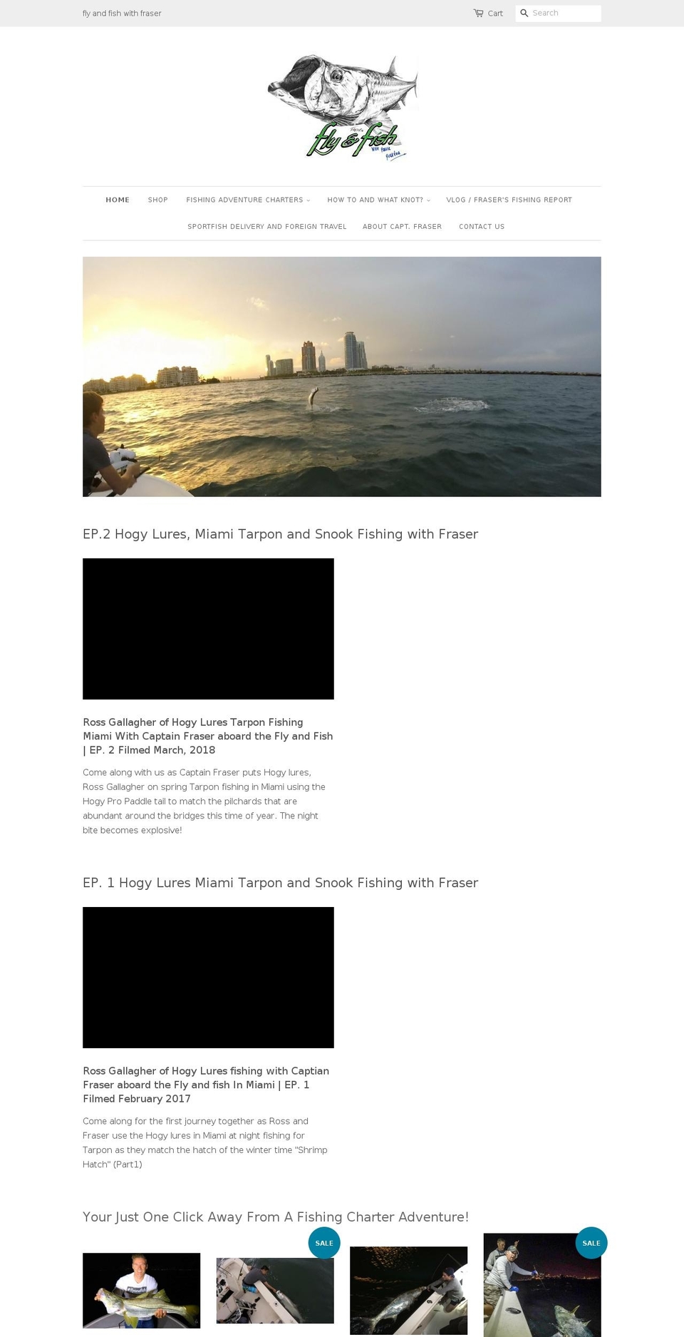 flyandfish.com shopify website screenshot