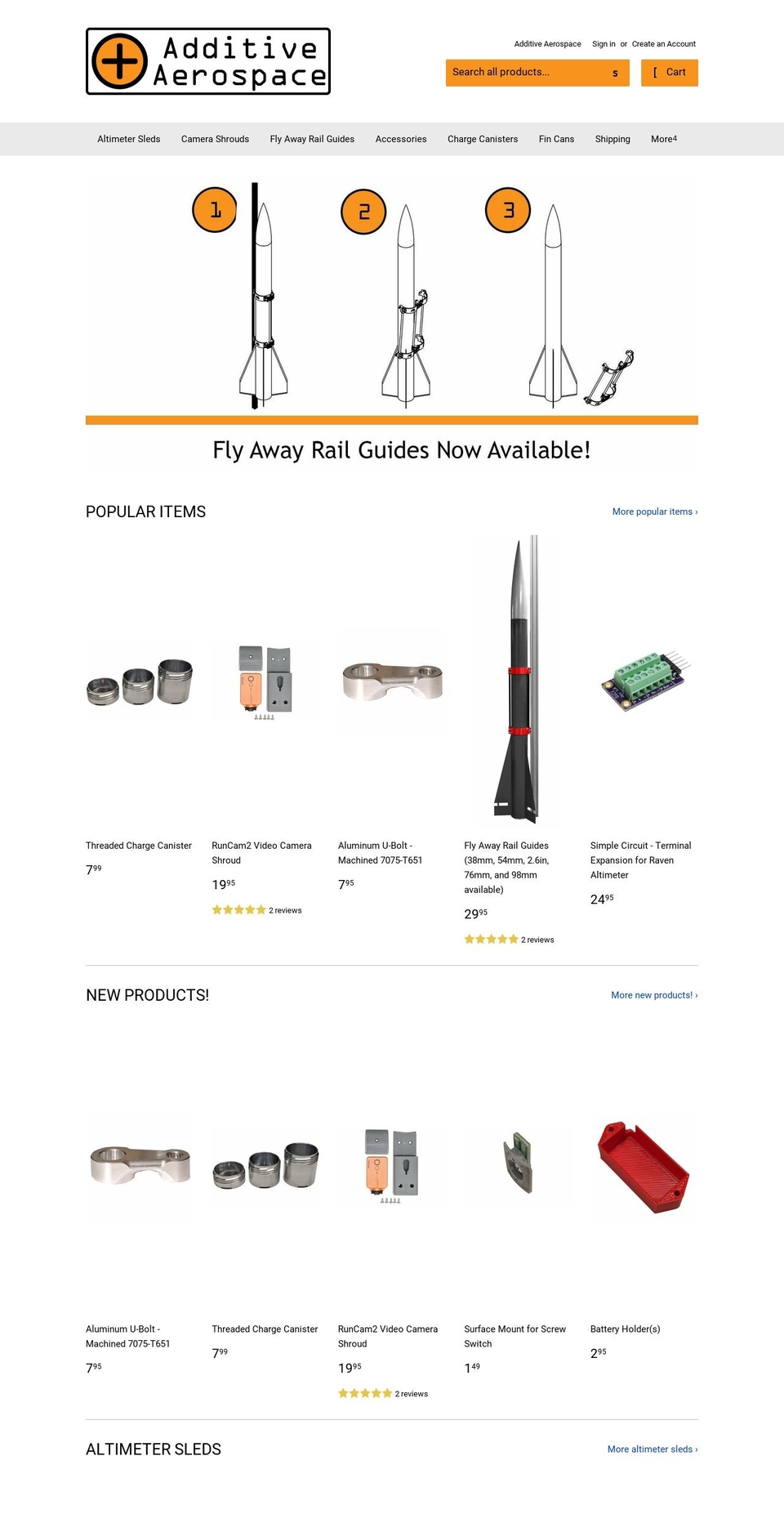 flyawayrailguides.com — Shopify storefront screenshot