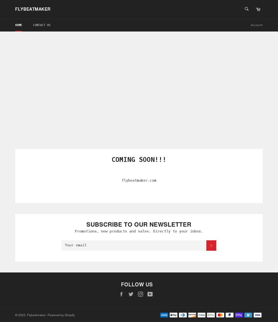 flybeatmaker.com shopify website screenshot