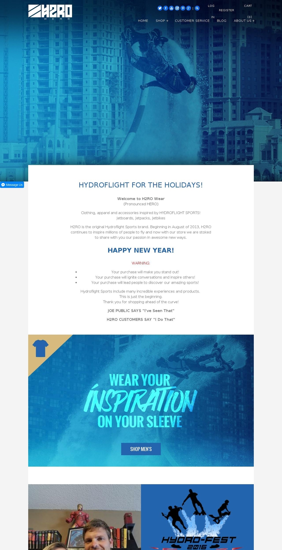 flyboardclothing.com shopify website screenshot