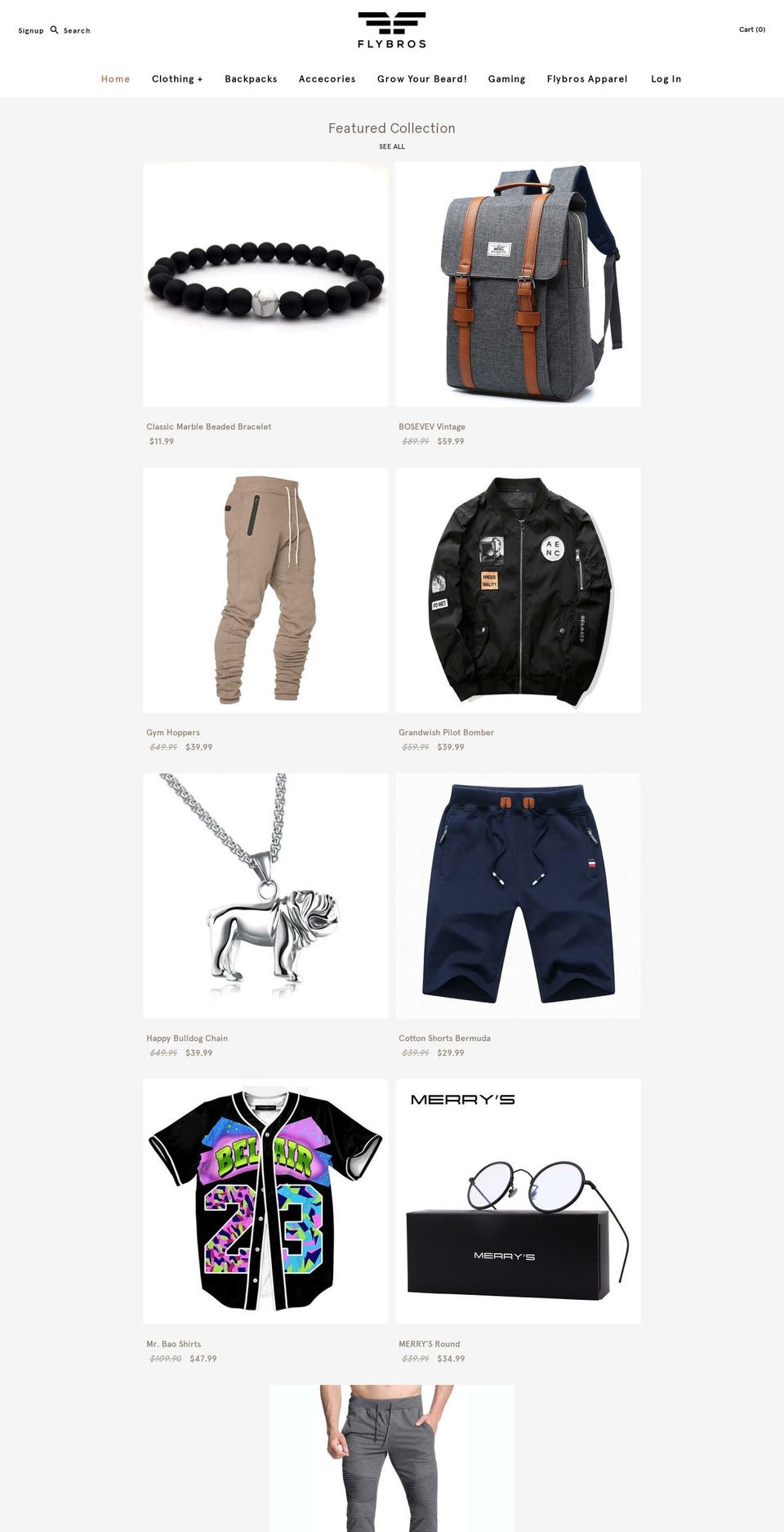 flybros.net shopify website screenshot