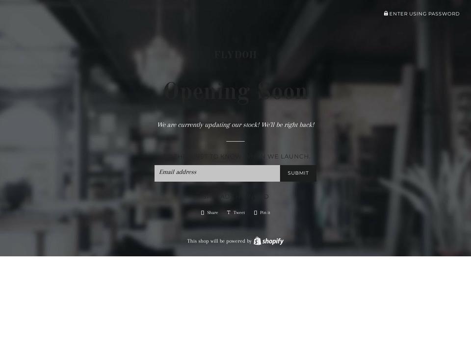flydoh.co.uk shopify website screenshot